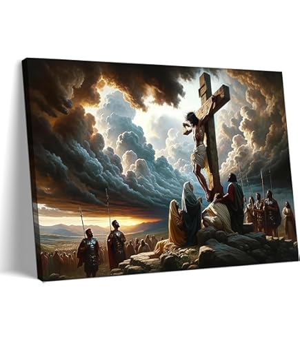 Amazon.com: Crucifixion Corpus Hypercubus Jesus Cross Poster